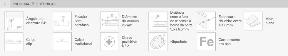 SÉRIE 200 - 94° PORTA EM VIDRO